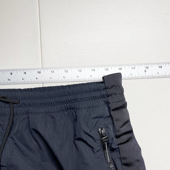 Athleta Allyson Felix Legend Track Pant Black Sz‎ M Mesh Trim Softshell Drawcord - Picture 7 of 10